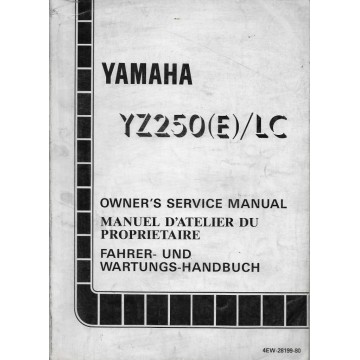 YAMAHA YZ 250 (E)  / LC 1993 type 4EW