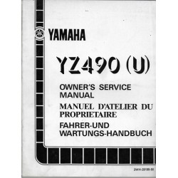 Manuel atelier YAMAHA YZ 490 (U) 1988  type 2WH