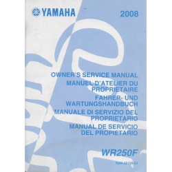 YAMAHA WR 250 F de 2008 type 5UML