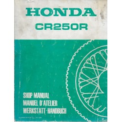HONDA CR 250 R  1985  (Manuel de base)  Type KA4  (10 / 84)