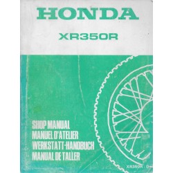 HONDA XR 350 R de 1984 (manuel de base) avril 1983