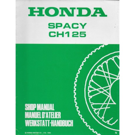 HONDA SPACY CH 125 N de 1993 (additif 07 / 1992)