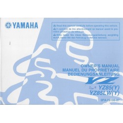 YAMAHA YZ 85 (Y) et  85 LW (Y) 2009 Type 5PA  (06 / 2008) 