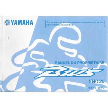 YAMAHA BW'S YW 125 Type 1CE de 2010  (02 / 2010) 