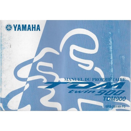 YAMAHA TDM 900  de 2002 Type 5PS (10 / 2001) 