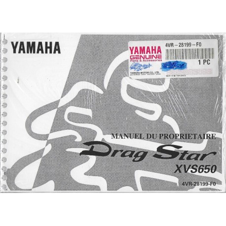 YAMAHA XVS 650 de 1997 type 4VR (11 / 1996)