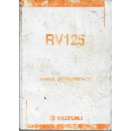 SUZUKI RV 125 K4 de 2004 (manuel utilisateur 08 / 2003)