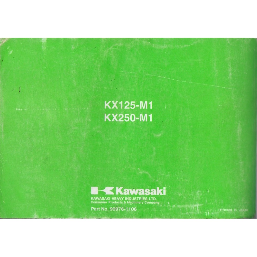 KAWASAKI KX 125-M1 / KX 250-M1 de 2003