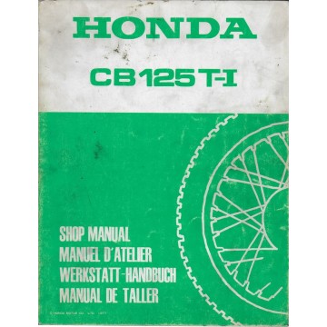 HONDA CB 125 T-1 de 1977 (Manuel atelier 06 / 1977)