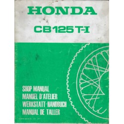 HONDA CB 125 T-1 de 1977 (Manuel atelier 06 / 1977)