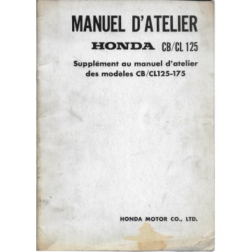 HONDA CB 125  / CL 125 - 175 (Manuel  atelier 06 / 1969)