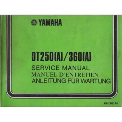 YAMAHA DT 250 (A) / DT 400 (A)  (manuel atelier 11 / 1973) 