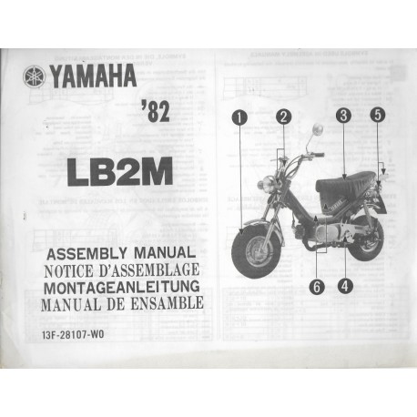 YAMAHA LB2M Chappy 1982 (assemblage 12 / 1981) type 13M