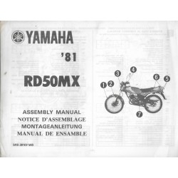YAMAHA RD 50 MX 1981 (assemblage 05 / 1981) type 5R0