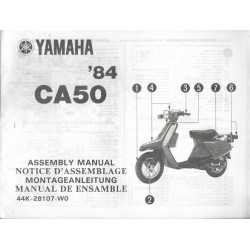 YAMAHA CA 50 1984 (assemblage 11 / 1983) type 44K