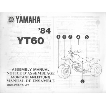 YAMAHA YT 60 1984 (assemblage 09 / 1983) type 36R
