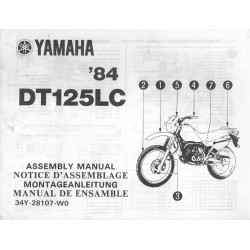 YAMAHA DT 125 LC 1984 (assemblage 01 / 1984) type 34Y