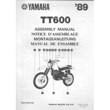 YAMAHAT 600 1989 (assemblage 03 / 1989) type 3SW