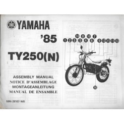YAMAHA TY 250 (N) 1985 (assemblage 10 / 1984) type 59N