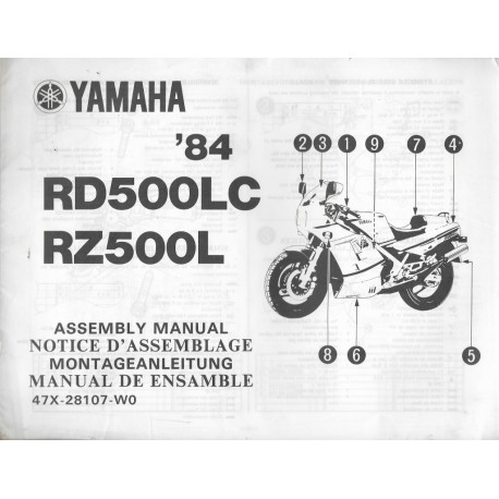 YAMAHA RD 500 LC 1984 (assemblage 05 / 1984) type 47X
