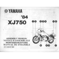 YAMAHA XJ 750 1984 (assemblage 06 / 1984) type 41Y