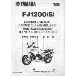 YAMAHA FJ 1200 (S) 1986 (assemblage 12 / 1985) type 1TX