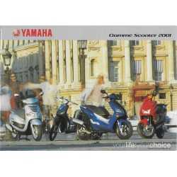 Catalogue original  Yamaha gamme scooters 50 / 100 / 125 de 2001