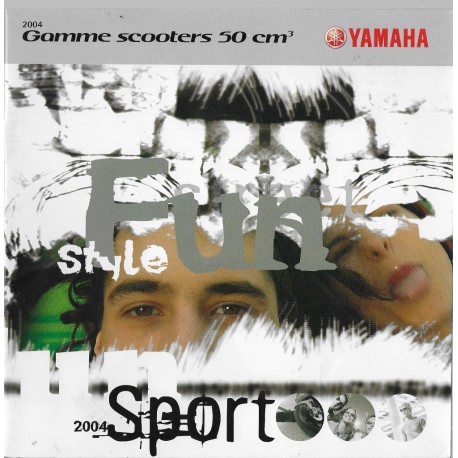YAMAHA Gamme scooters 50cc de 2004