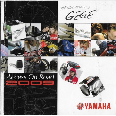 Catalogue gamme YAMAHA accessoires routières de 2009