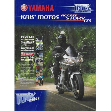 Catalogue gamme YAMAHA accessoires motos de 2003