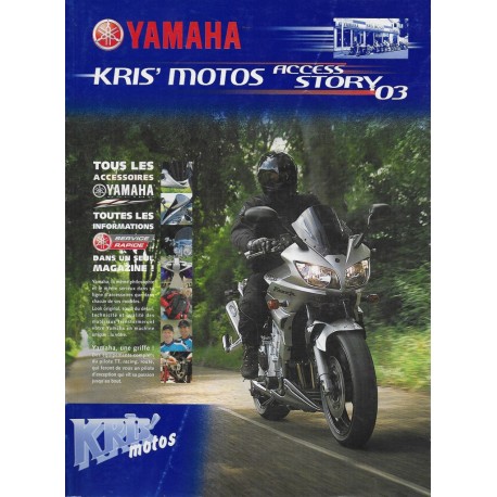 Catalogue gamme YAMAHA accessoires motos de 2003
