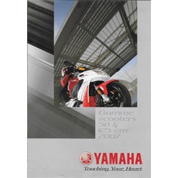 Prospectus  YAMAHA scooters 50cc / 125cc de 2007