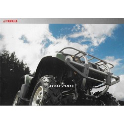 Catalogue gamme YAMAHA ATV de 2003