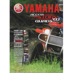 Catalogue gamme accessoires YAMAHA saison 2003