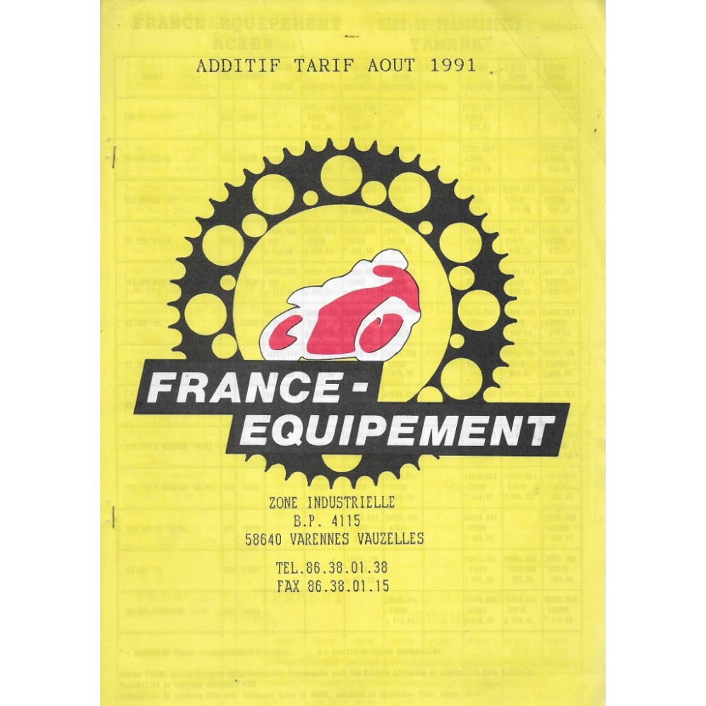 Catalogues France Equipement (août 1991)