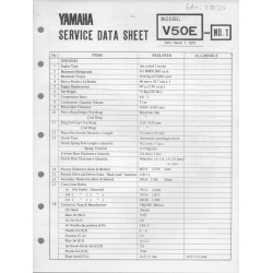 YAMAHA V 50 E (fiche technique 01 / 03  /1973)