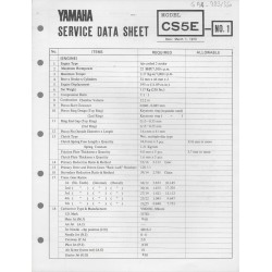YAMAHA 200cc CS5E (fiche technique 01 / 03  /1973)