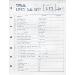 YAMAHA 10cc LT3 (fiche technique 01 / 03  /1973)