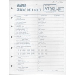 YAMAHA 125cc MX (fiche technique 01 / 03  /1973)