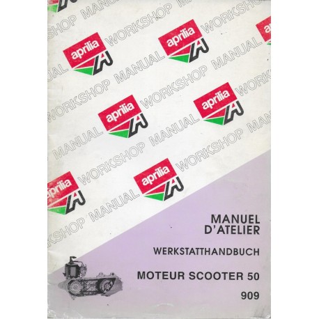APRILIA moteur scooter 50cc (manuel atelier)