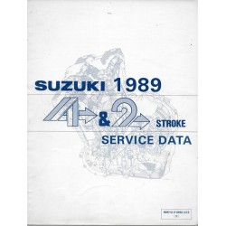 Manuel technique SUZUKI 4 et 2 temps 1989 (en anglais)