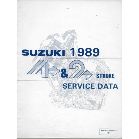 Manuel technique SUZUKI 4 et 2 temps 1989 (en anglais)