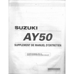 Manuel atelier additif SUZUKI AY 50K1/WRK1 de 2001  (05 / 2001