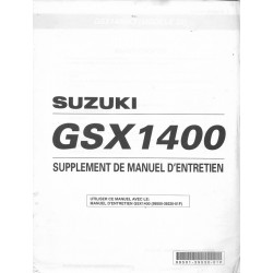 Manuel atelier additif SUZUKI GSX 1400K3  de 2003