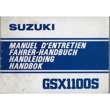 SUZUKI GSX 1100 SZ modèle 1982 (manuel utilisateur)