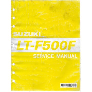 Manuel atelier SUZUKI LT-F 500 F 1998 à 2001 (W, X, Y, K1)  