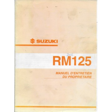SUZUKI RM125 K2 modèle 2002  (06 / 2001)