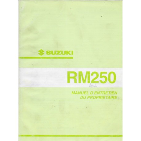 SUZUKI RM 250 K2 modèle 2002  (06 / 2001)