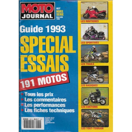 MOTO JOURNAL Hors Série  ETE 1993