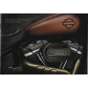Catalogue gamme customs Harley Davidson de 2018